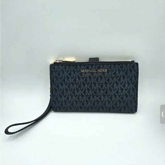 Michael Kors Jet Set Travel Lg Double Zip Wristlet - Picture 3 of 4